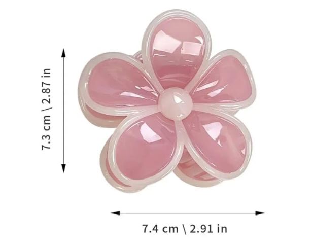 Korean Flower Hair Claw Clip For Women And Girls