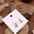 STYARAA Anti-Tarnish Kids Crystal Stud Earrings – Cute Minimal Gold Daily Wear