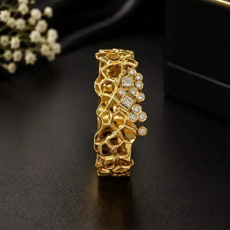 Royal Sparkle Anti-Tarnish Statement Kada - Size 2.6